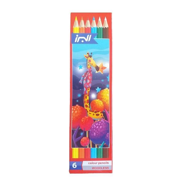 مداد رنگی 6 رنگ البرز مدل زرافه
