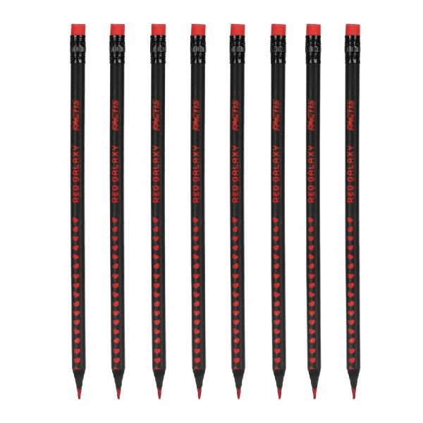 مداد قرمز فکتیس مدل گلکسی بسته 8 عددی